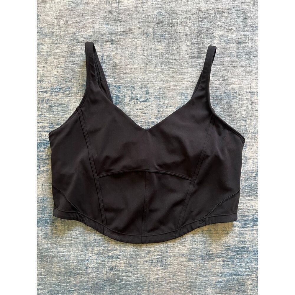 Lululemon Black Align Corset Tank Top Size 14